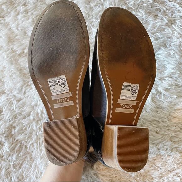 TOMS casual southwestern style ankle booties boots womens size 7 western - Picture 8 of 9